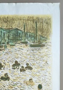 André COTTAVOZ — Affiche originale d'exposition en lithographie, Galerie Kriegel, Paris — vue 4 sur 7