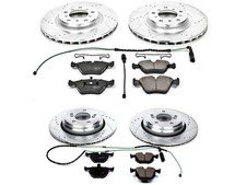 Front And Rear Power Stop Brake Pad And Rotor Kit Fits Bmw M3 2001-2006 21txpr