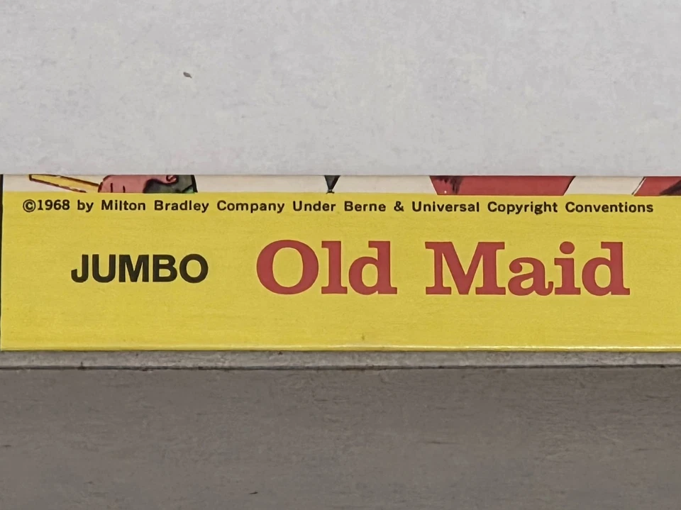 Juego a juego vintage 1968 Milton Bradley Jumbo Old Maid #4875 completo Foto 2 de 4