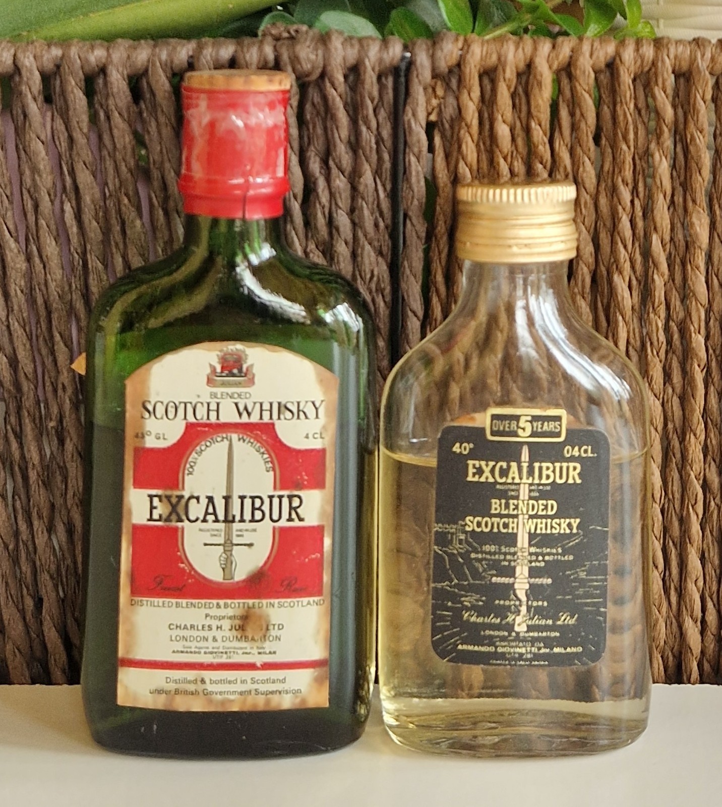 2 Mignon Vintage Excalibur Scotch Whisky – Varianti