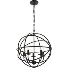 Living District LD4006D20DB Octavia Pendant Dark Brown