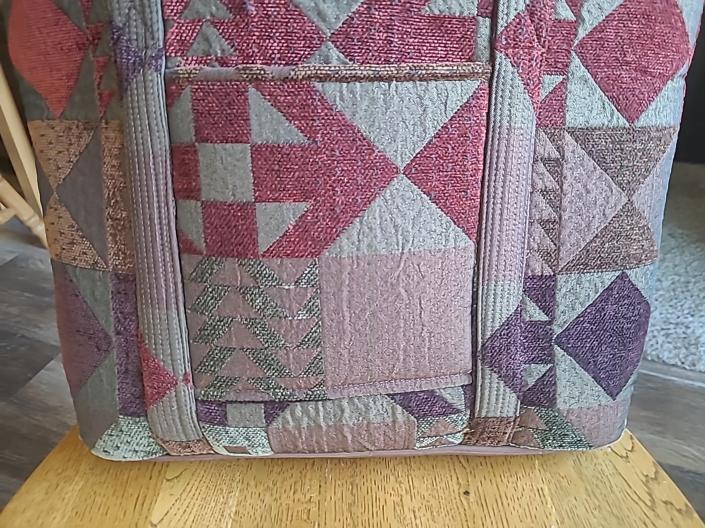 Donna Sharp Quilted Patchwork Brown Earth Tote La… - image 6