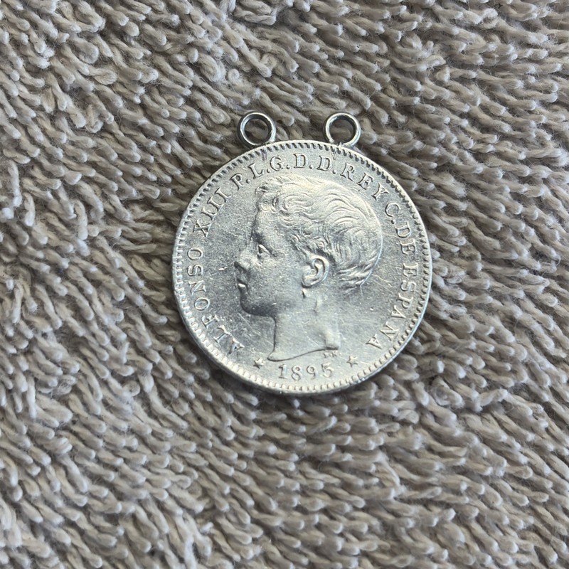 Puerto Rico Coin 20 Centavos 1895 Alfonso XIII Bin #9