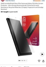 ZAGG InvisibleShield Glass Elite Screen Protector Samsung Galaxy S24 Ultra New S