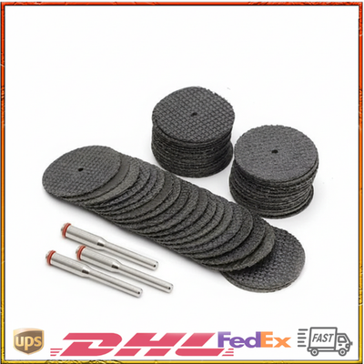 #ad #ad 50pcs 1 8quot; Mandrel Fiberglass Reinforced Dremel Cut Off Wheel Rotary Discs Saw $6.64