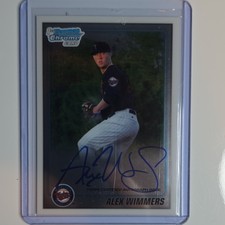 topps 2010 bowman chrome alex wimmers autograph rookie #BDPP88 twins