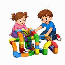 DIY Cube Track Set 123 Teile Klick Rail Würf...