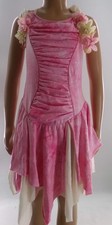 Dance Costume Medium Child Pink Curtain Call R1898 Lyrical Ballet Fairy Floral