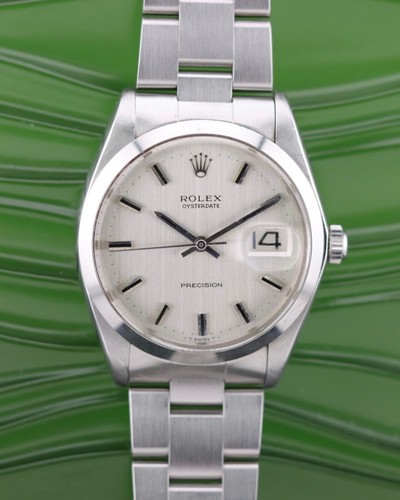 1972 Rolex Oysterdate Precision Ref. 6694 Silver Linen Dial