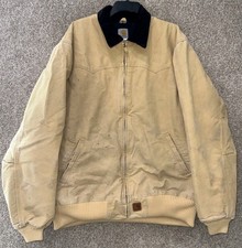Vintage Carhartt Men  s Size XLT J14 WET Santa Fe Quilted Flannel Lined Jacket