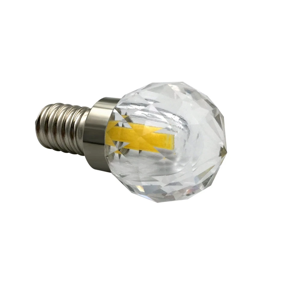 Lâmpada LED G4/G9/E12/E14 A8 vidro cristal cônico 1505 COB + 2835 #Y - Imagem 4 de 4