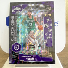 2025-26 Topps Chrome Clutch Gene Purple Geometric Jayson Tatum #CG-3 /75 Celtics