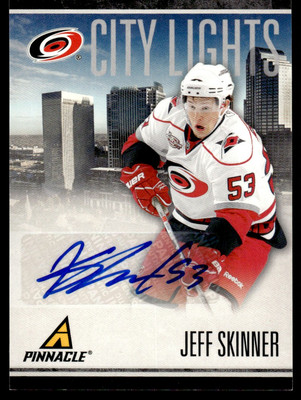 2011-12 PINNACLE CITY LIGHT AUTO Jeff Skinner 085/100 Carolina Hurricanes #53