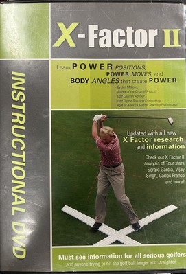 X-Factor 2 (DVD) Golf Instructional, Positions, Moves Angles +More (New Sealed)