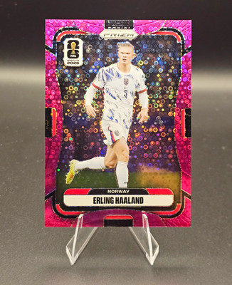 Panini Prizm FIFA World Cup 2026 Erling Haaland Norway Fuchsia Disco #333 /199