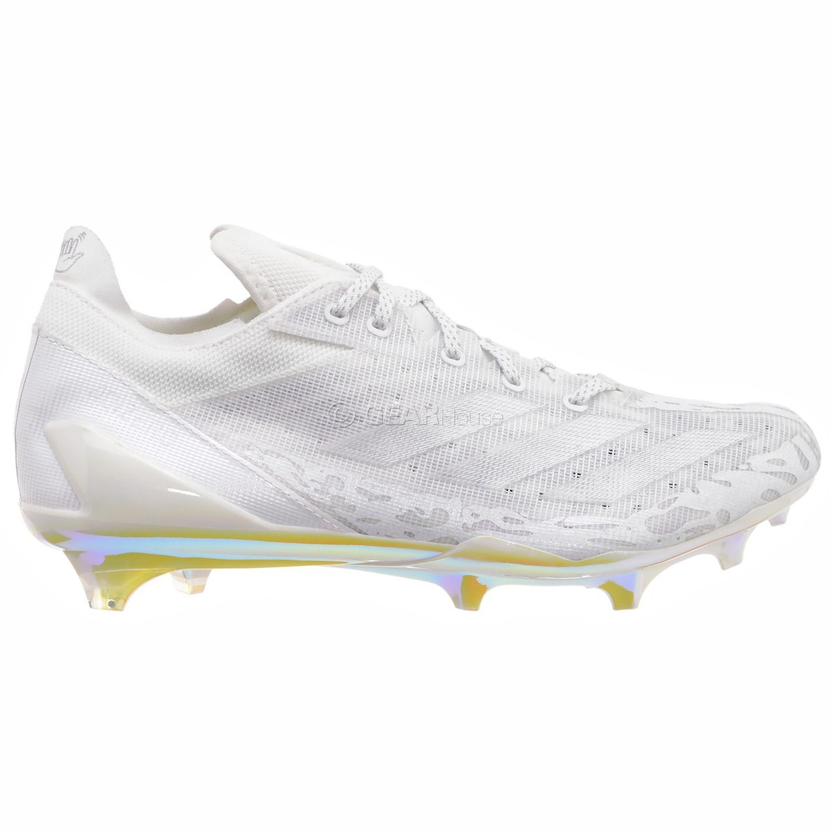 Adizero Electric Cleats WHT/GLD　26.5㎝　E Adidas Adizero Electric Mens Football Cleats, White / Iridescent