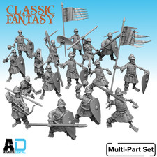 Classic Fantasy - Byzantine Skeleton Warriors 5 pz  28mm DA DIPINGERE - NO BASI