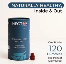 Marine Collagen Peptides Gummies SUGAR FREE 120 daily doses (4 Month Supply)