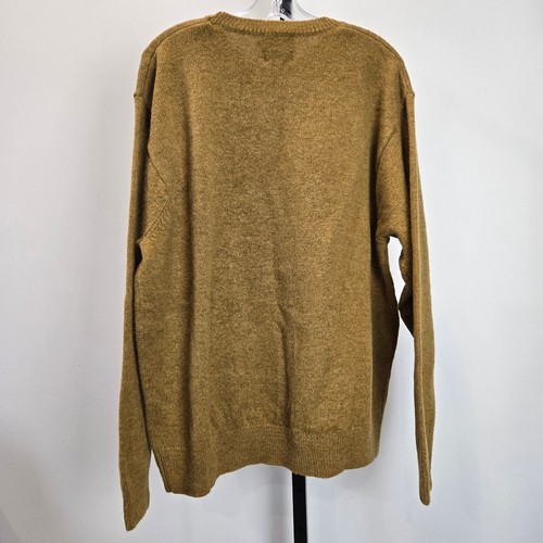 NWT Pendleton Washable Shetland Wool Pullover Sweater Honey Yellow Tan XL - Picture 7 of 9