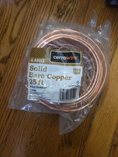 25 ft. 4-Gauge Solid SD Bare Copper Grounding Wire