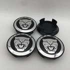 4 X GENUINE JAGUAR 58mm X S Type E F I Pace XK XF XE XJ BLACK WHEEL CENTRE CAP