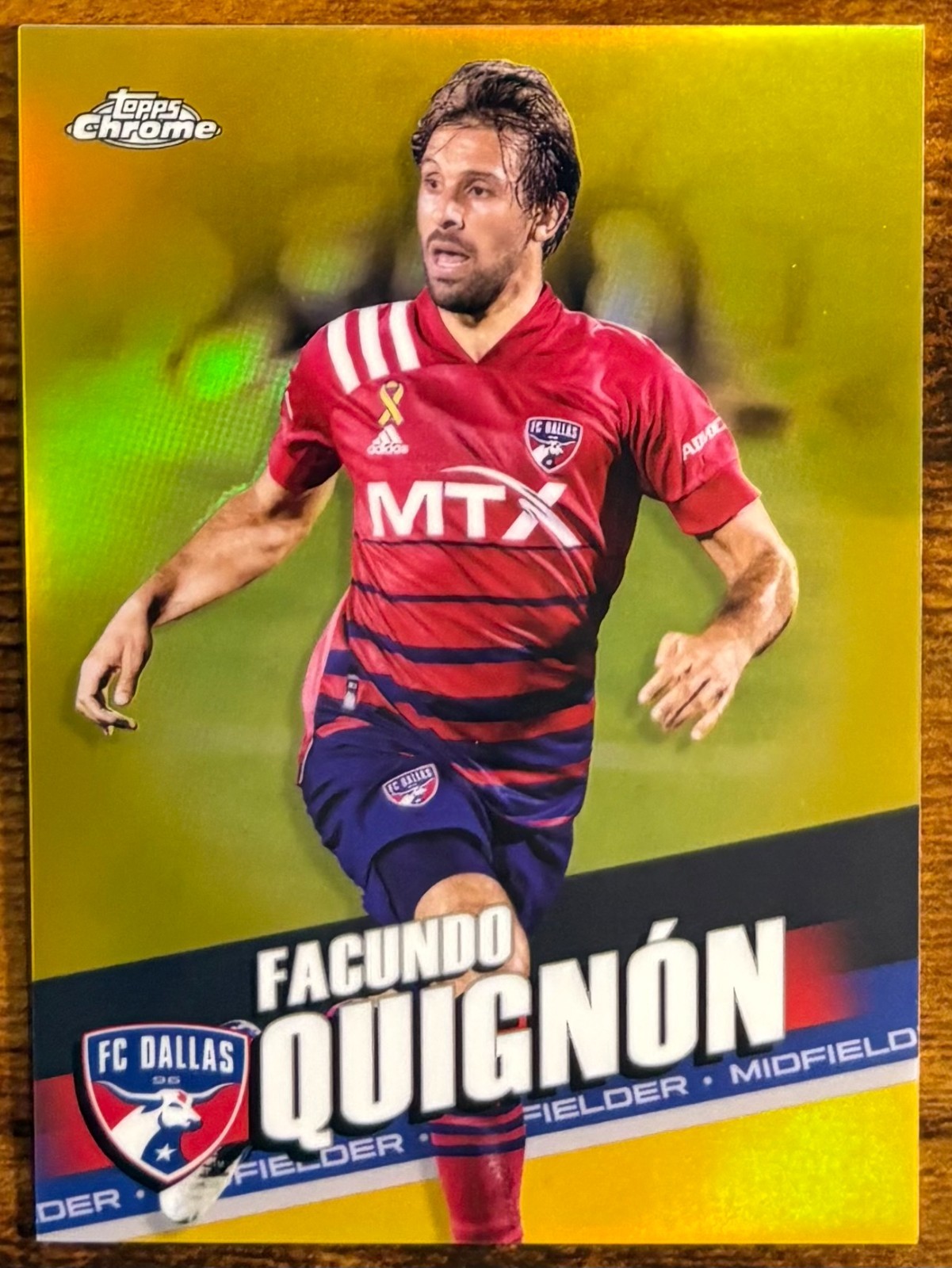 Facundo Quignon - Dallas - 2022-23 Topps Chrome MLS - Gold Refractor  /50