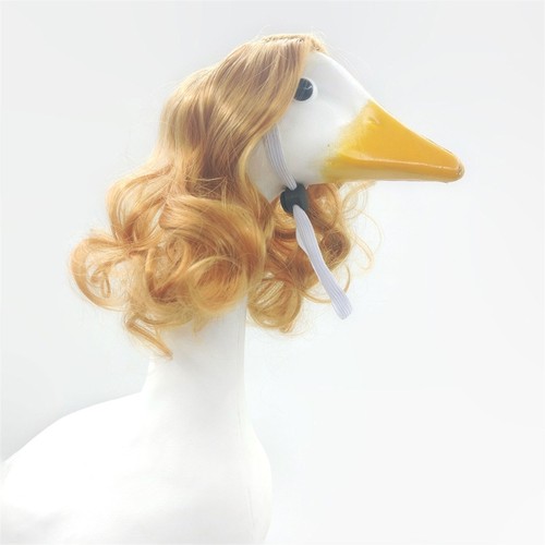 Brown Curly Pet Decoration Hairpiece Theme Outfit Accessory Simple To Wear - Picture 6 of 8