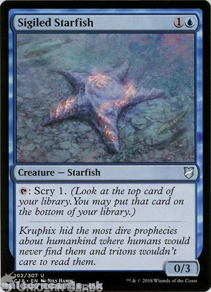Sigiled Starfish :: Commander 2018 :: C18-102 Uncommon Mint MTG Card