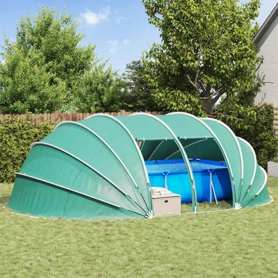Poolzelt Kuppel 185T Polyester mit PU-Beschichtung Pool-Dome Kompaktes vidaXL