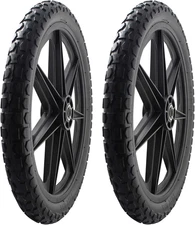 2 PACK 92010 Flat Free 20" Replacement Tire Assembly for Rubbermaid Big Wheel US