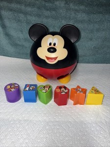 Shape Sorter~Talking Disney Mickey Mouse Clubhouse With 6 Shapes