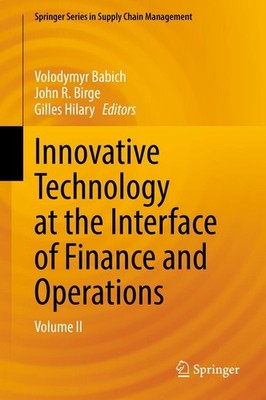 Innovative Technology at the Interface of Finance and Operations Volodymyr Babic