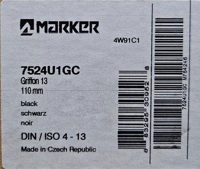 MARKER GRIFFON 13 - UNISEX BINDINGS (110mm) - 2025 (MM412)