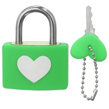Love Locks Heart Padlock with Key Set Love Couple Lock Wish Lock Green