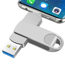512GB Flash Drive Type C/USB-A 2in1 OTG Dual Thumb Drive Memory Stick for Backup