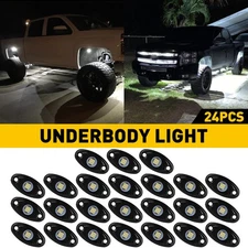 4Pcs Blue LED Rock Light Pods Underbody Glow Lamp Offroad SUV Pickup Truck UTV K