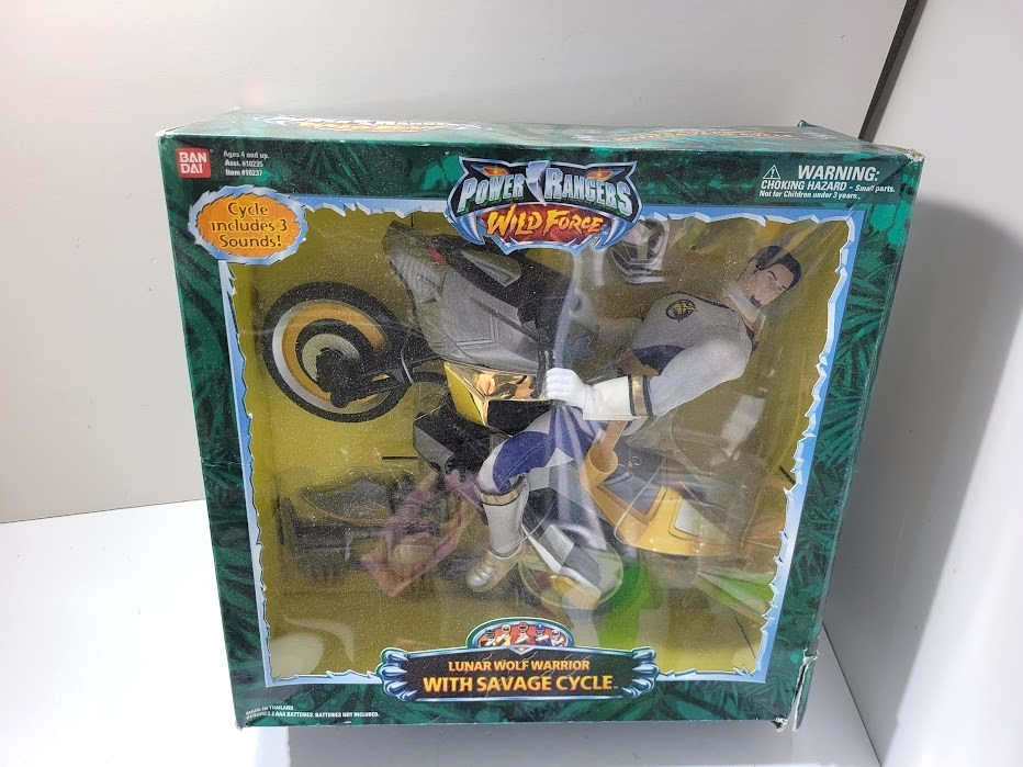 Power Rangers Wild Force Lunar Wolf Warrior with Savage Cycle | eBay