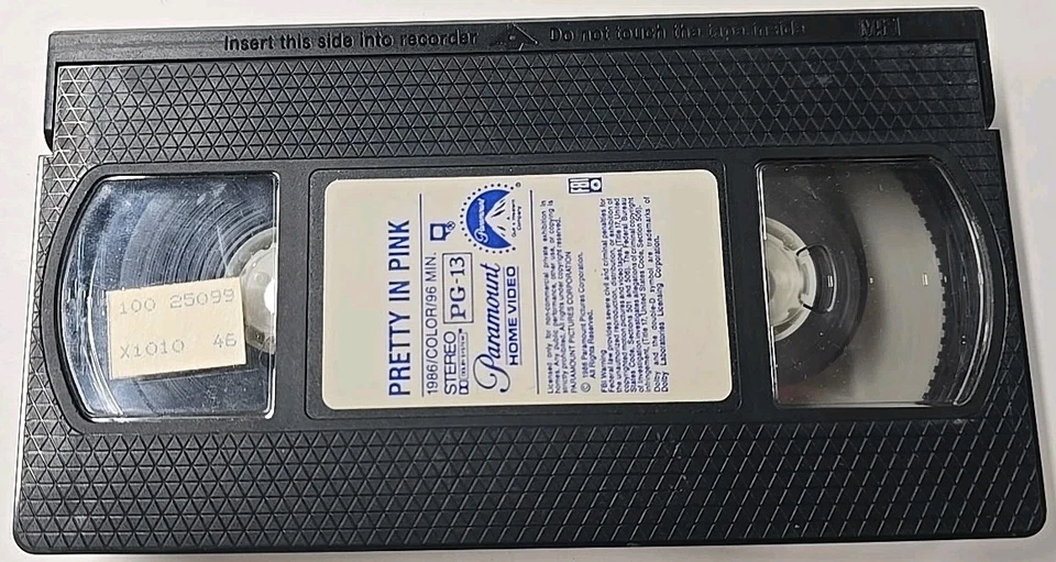 Pretty In Pink (VHS 1986) Molly Ringwald Harry Stanton James Spader OG OOP - Image 3 of 4