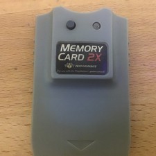 Performance P-112W Memory Card 2X for Sony Playstation PS1