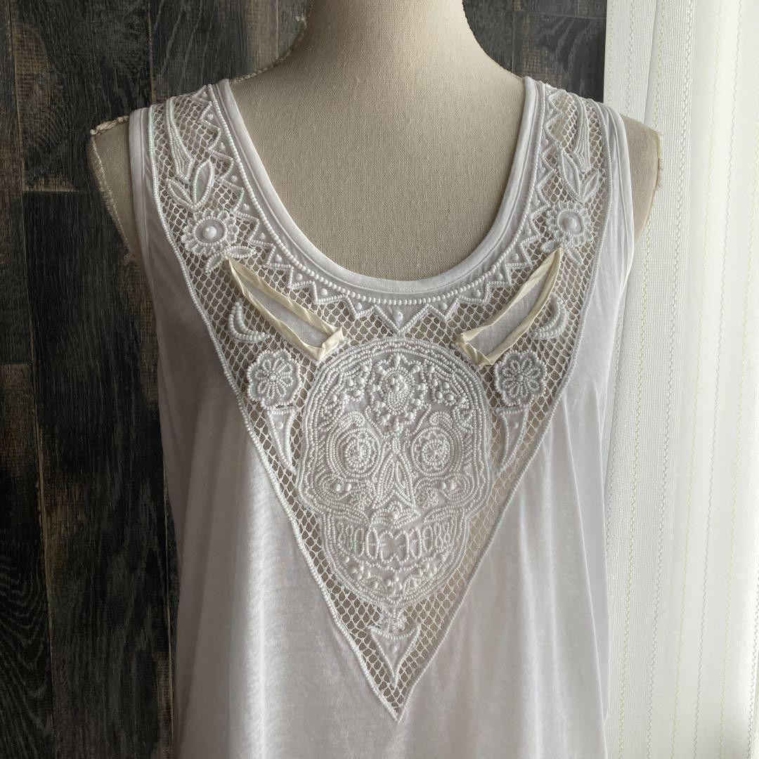 Emilio Pucci tank top beaded white size 38 | eBay
