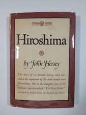 HIROSHIMA - JOHN HERSEY - 1946 - HC/DJ IN MYLAR - TRUE 1ST EDITION - GOOD+