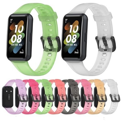 For Huawei band 7 Replacement Translucent Watch Strap Repair Part Accessory