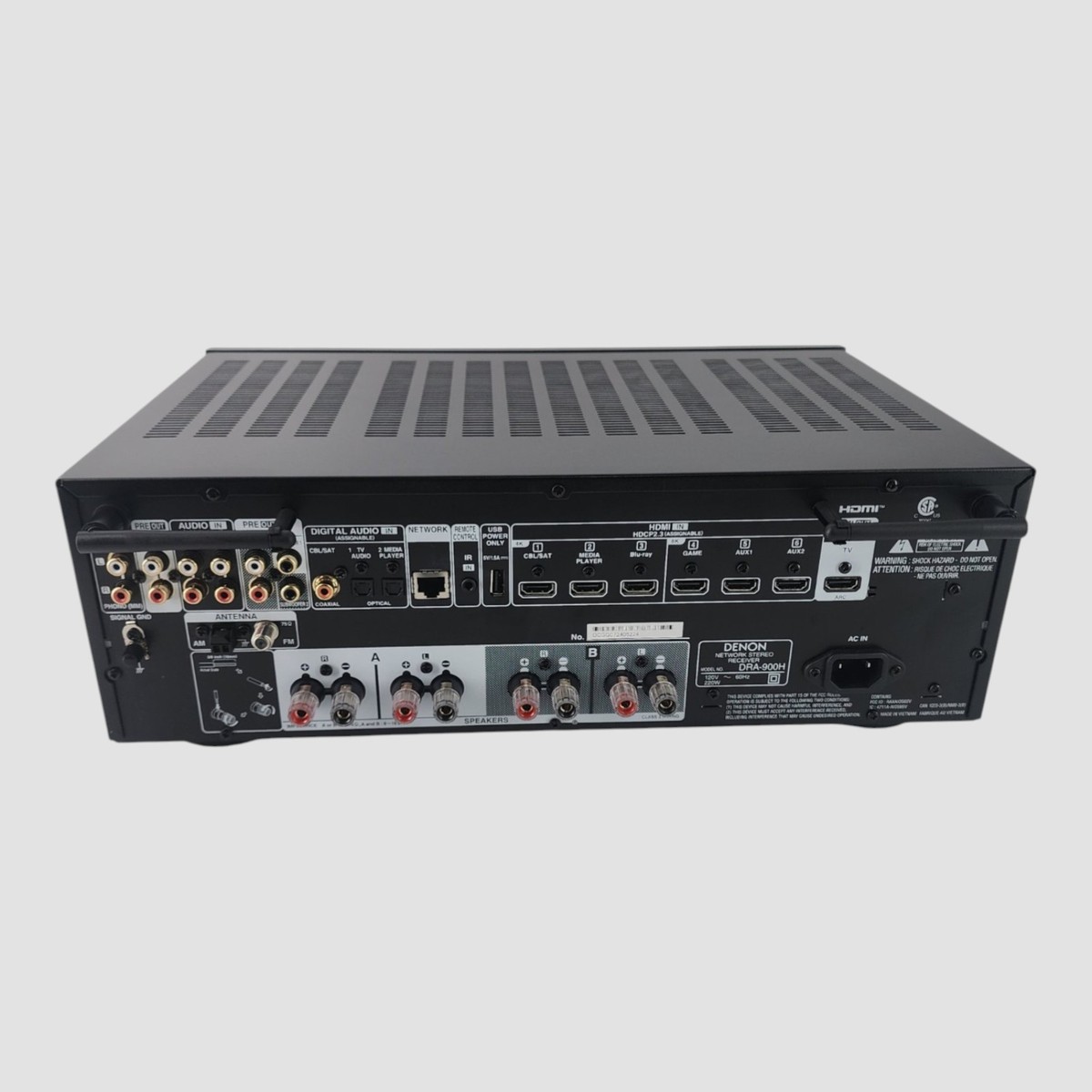 Denon - DRA-900H 100W 2.2-Ch. Bluetooth Capable w/ 8K Ultra HDR