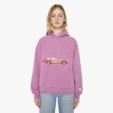 Cloney Prince Little Red Corvette Purple Pullover Hoodie Womens Small 248 MSRP