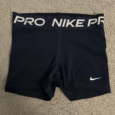 Women s Nike Size Small Compression Athletic Shorts Nike Pro Navy Blue