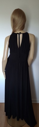 Stunning Black Evening Dress By R&M Richards Size 10 NWOT Sequined Detail - Picture 2 of 3