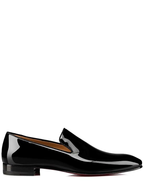 Christian Louboutin - Men - Patent leather loafers with low heel - Black 194290₽