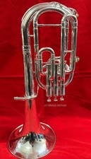 Yamaha Neo Silver plated Tenor-horn In Great Condition With Case Serviced.