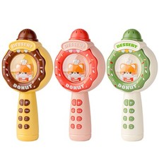 Cartoon Microphone Early Education Puzzle Recording Music Toy 3.94x2.91x8.66 In