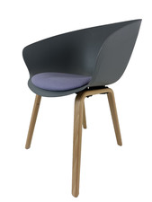 Contemporary Plastic Tub Office Dining Chair Commercial Furniture - Lilac